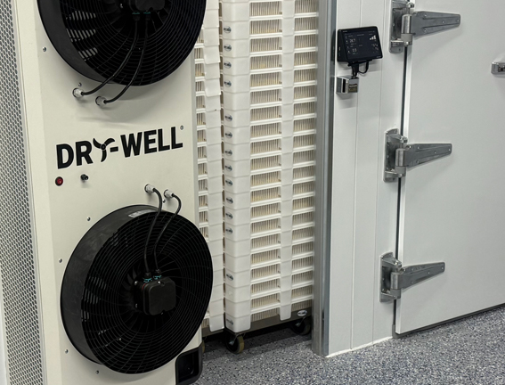 Dry-Well stainless steel dolly for drying trays